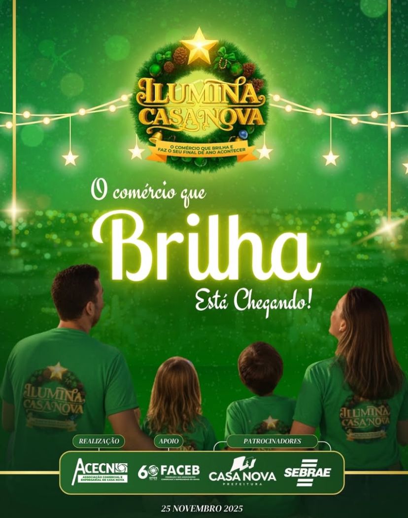 O COMÉRCIO QUE BRILHA ESTÁ CHEGANDO!